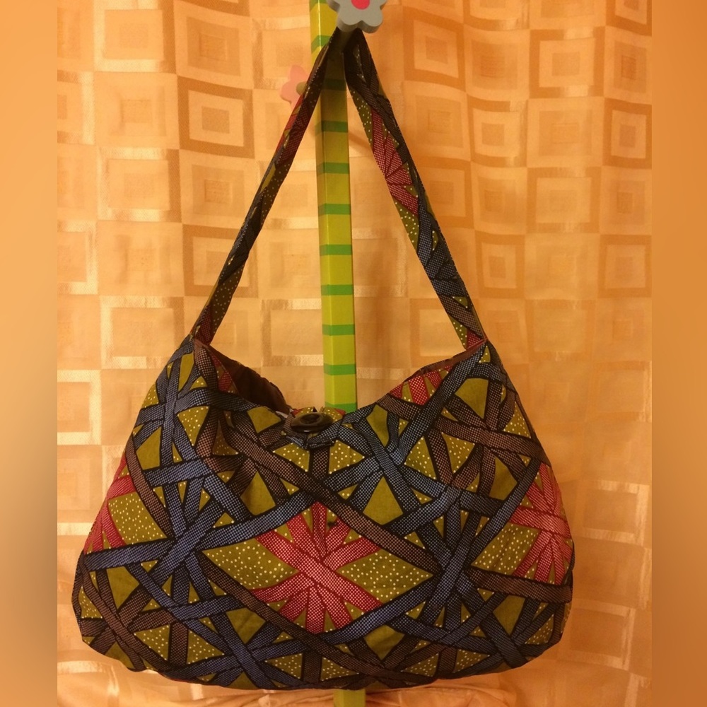 African Print Bag. Hand made!! Ships from Michigan. Give an African gift 🎁